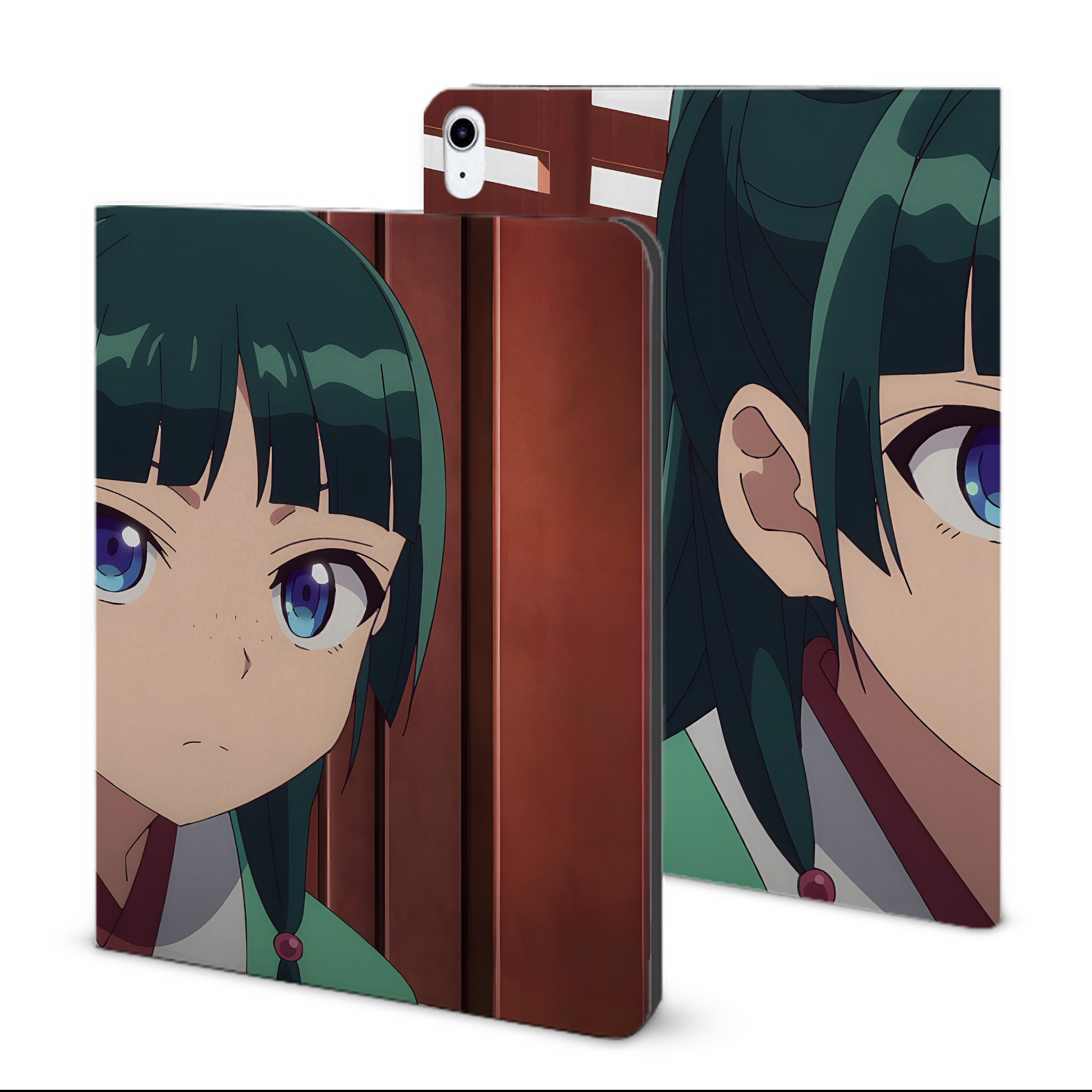 （画像用） 薬屋のひとりごと The Apothecary Diaries IPad ケース ブック型 PUレザー TPU 耐衝撃 軽量 薄型 ペン収納なし 全面保護 IPad 各モデル対応